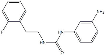 3-(3-aminophenyl)-1-[2-(2-fluorophenyl)ethyl]urea Struktur