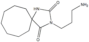 3-(3-aminopropyl)-1,3-diazaspiro[4.7]dodecane-2,4-dione Struktur