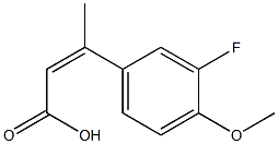 3-(3-fluoro-4-methoxyphenyl)but-2-enoic acid Struktur