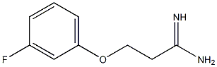 3-(3-fluorophenoxy)propanimidamide Struktur