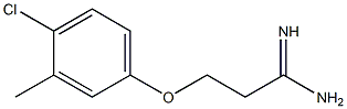 3-(4-chloro-3-methylphenoxy)propanimidamide Struktur