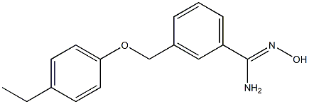 3-(4-ethylphenoxymethyl)-N'-hydroxybenzene-1-carboximidamide Struktur