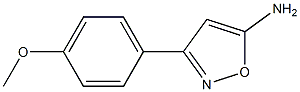 3-(4-methoxyphenyl)-1,2-oxazol-5-amine Struktur