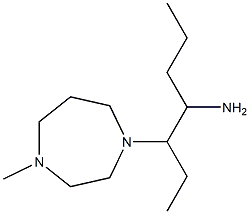 3-(4-methyl-1,4-diazepan-1-yl)heptan-4-amine Struktur