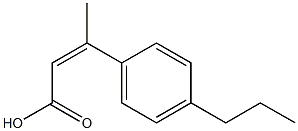 3-(4-propylphenyl)but-2-enoic acid Struktur