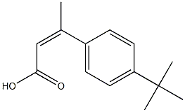 3-(4-tert-butylphenyl)but-2-enoic acid Struktur