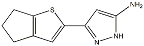 3-(5,6-dihydro-4H-cyclopenta[b]thien-2-yl)-1H-pyrazol-5-amine Struktur