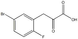 3-(5-bromo-2-fluorophenyl)-2-oxopropanoic acid Struktur