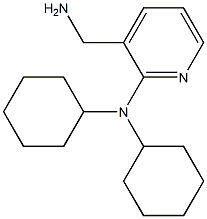 3-(aminomethyl)-N,N-dicyclohexylpyridin-2-amine Struktur