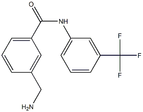 3-(aminomethyl)-N-[3-(trifluoromethyl)phenyl]benzamide Struktur