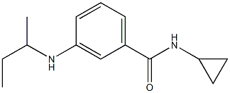 3-(butan-2-ylamino)-N-cyclopropylbenzamide Struktur