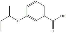 3-(butan-2-yloxy)benzoic acid Struktur