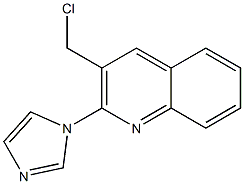 3-(chloromethyl)-2-(1H-imidazol-1-yl)quinoline Struktur