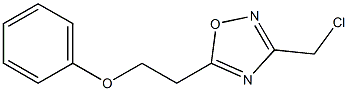 3-(chloromethyl)-5-(2-phenoxyethyl)-1,2,4-oxadiazole Struktur