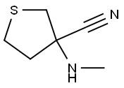 3-(methylamino)thiolane-3-carbonitrile Struktur