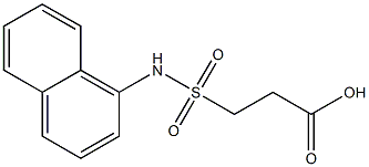 3-(naphthalen-1-ylsulfamoyl)propanoic acid Struktur