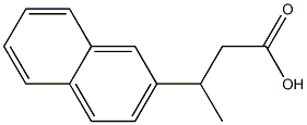 3-(naphthalen-2-yl)butanoic acid Struktur