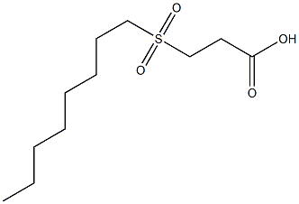 3-(octane-1-sulfonyl)propanoic acid Struktur