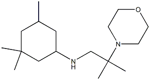 3,3,5-trimethyl-N-[2-methyl-2-(morpholin-4-yl)propyl]cyclohexan-1-amine Struktur