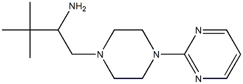 3,3-dimethyl-1-[4-(pyrimidin-2-yl)piperazin-1-yl]butan-2-amine Struktur