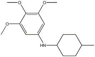 3,4,5-trimethoxy-N-(4-methylcyclohexyl)aniline Struktur