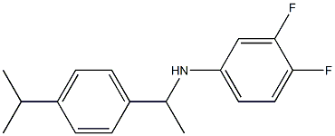 3,4-difluoro-N-{1-[4-(propan-2-yl)phenyl]ethyl}aniline Struktur