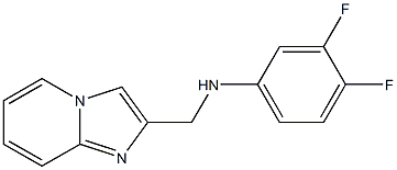 3,4-difluoro-N-{imidazo[1,2-a]pyridin-2-ylmethyl}aniline Struktur