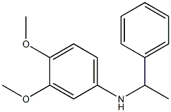 3,4-dimethoxy-N-(1-phenylethyl)aniline Struktur