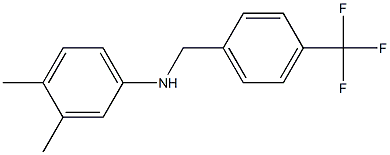 3,4-dimethyl-N-{[4-(trifluoromethyl)phenyl]methyl}aniline Struktur