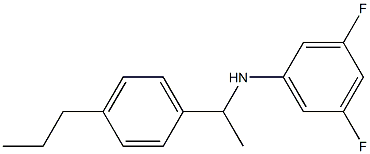 3,5-difluoro-N-[1-(4-propylphenyl)ethyl]aniline Struktur