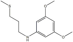 3,5-dimethoxy-N-[3-(methylsulfanyl)propyl]aniline Struktur