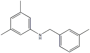 3,5-dimethyl-N-[(3-methylphenyl)methyl]aniline Struktur