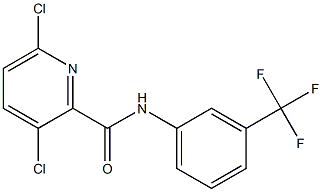 3,6-dichloro-N-[3-(trifluoromethyl)phenyl]pyridine-2-carboxamide Struktur