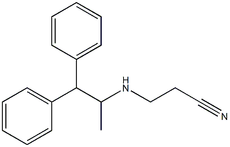 3-[(1,1-diphenylpropan-2-yl)amino]propanenitrile Struktur