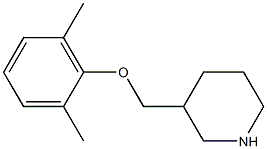 3-[(2,6-dimethylphenoxy)methyl]piperidine Struktur