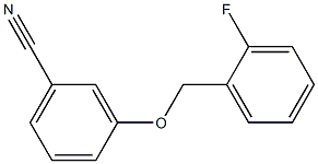 3-[(2-fluorophenyl)methoxy]benzonitrile Struktur