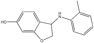 3-[(2-methylphenyl)amino]-2,3-dihydro-1-benzofuran-6-ol Struktur