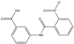 3-[(2-nitrobenzoyl)amino]benzoic acid Struktur