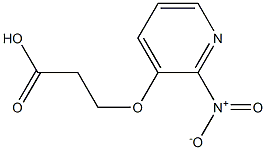 3-[(2-nitropyridin-3-yl)oxy]propanoic acid Struktur