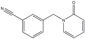 3-[(2-oxopyridin-1(2H)-yl)methyl]benzonitrile Struktur