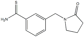 3-[(2-oxopyrrolidin-1-yl)methyl]benzenecarbothioamide Struktur