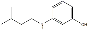 3-[(3-methylbutyl)amino]phenol Struktur