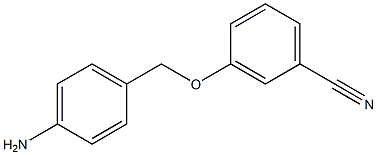 3-[(4-aminophenyl)methoxy]benzonitrile Struktur