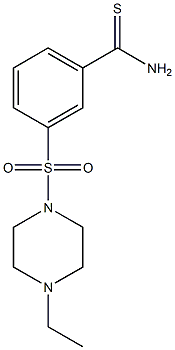 3-[(4-ethylpiperazine-1-)sulfonyl]benzene-1-carbothioamide Struktur