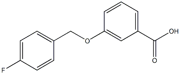 3-[(4-fluorophenyl)methoxy]benzoic acid Struktur