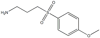 3-[(4-methoxyphenyl)sulfonyl]propan-1-amine Struktur