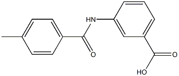 3-[(4-methylbenzoyl)amino]benzoic acid Struktur