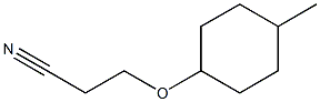 3-[(4-methylcyclohexyl)oxy]propanenitrile Struktur