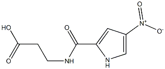 3-[(4-nitro-1H-pyrrol-2-yl)formamido]propanoic acid Struktur