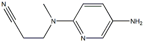 3-[(5-aminopyridin-2-yl)(methyl)amino]propanenitrile Struktur